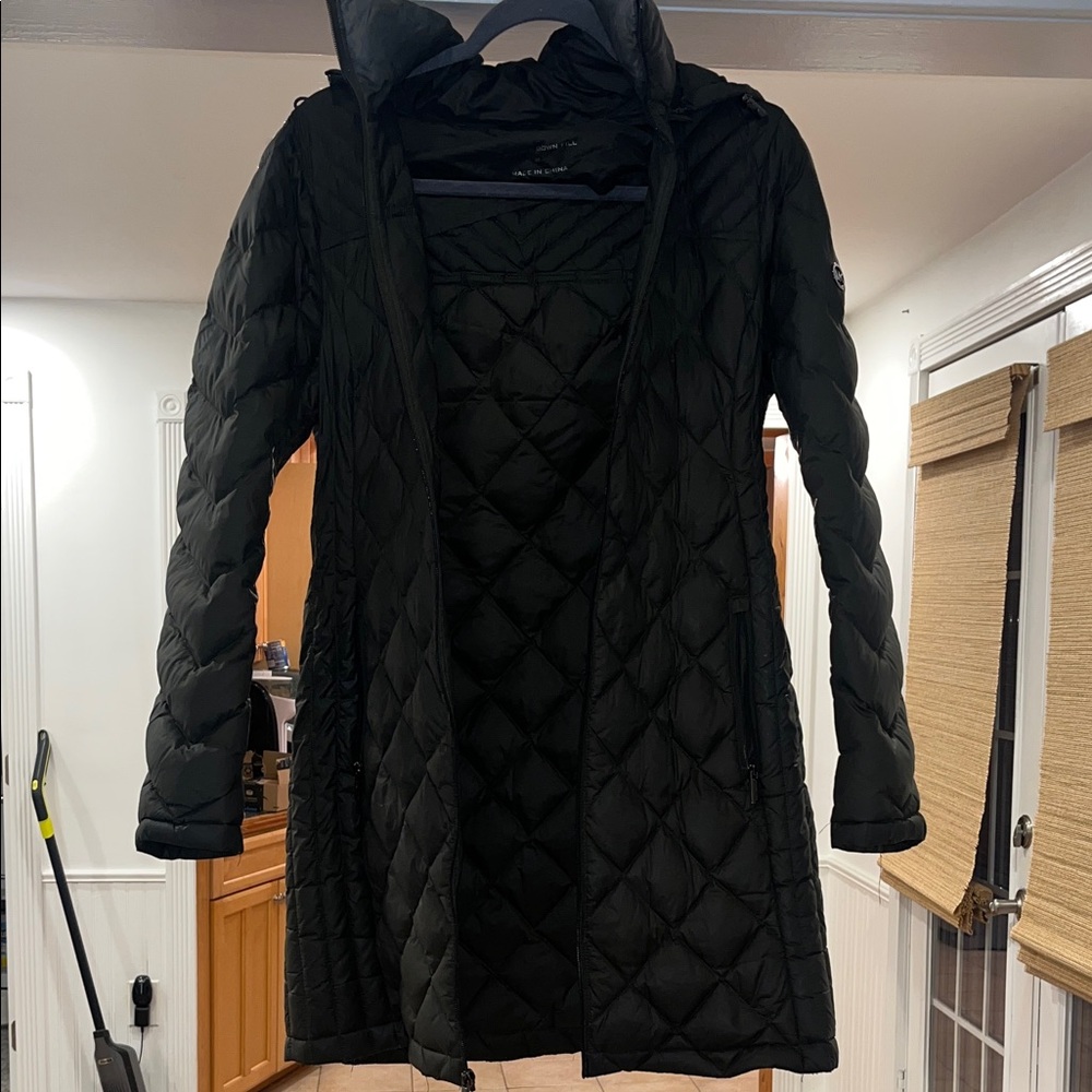 MICHAEL Michael Kors Black Long Puffer Coat